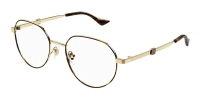 Gucci Gg1496o Men's Glasses, Gold, Size 52
