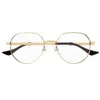 Gucci Round-frame Glasses In Gold