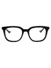 Gucci Web-stripe Square-frame Glasses In Black