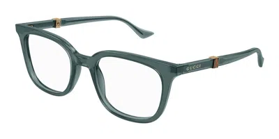 Gucci Gg1497o Men's Glasses, Green, Size 52