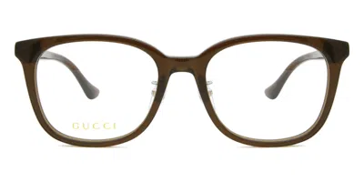 Gucci Gg1500ok Asian Fit Men's Glasses, Brown, Size 53