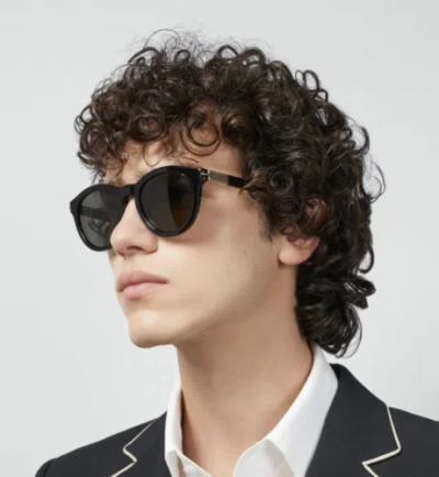 Pre-owned Gucci Gg1501s-001 Black Sunglasses In Gray