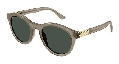 Pre-owned Gucci Gg1501s-004 Brown Sunglasses In Green