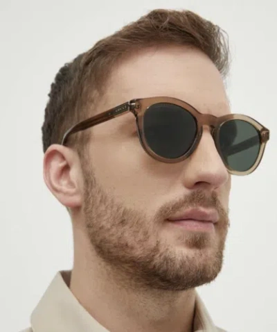 Pre-owned Gucci Gg1501s-004 Brown Sunglasses In Green