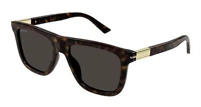 Pre-owned Gucci Gg1502s-002 Havana Sunglasses In Brown