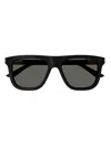 Gucci Gg1502s Sunglasses In 001 Black Black Grey