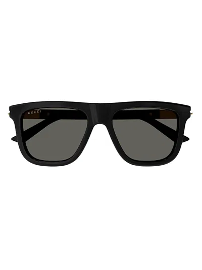Gucci Gg1502s Sunglasses In 001 Black Black Grey
