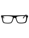 Gucci Demo Rectangular Men's Eyeglasses Gg0006oan 001 55 In 001 Black Black Transparent
