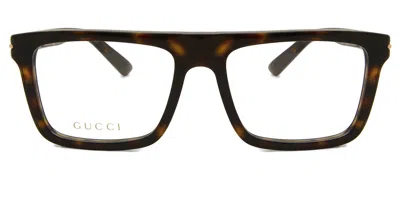 Gucci Gg1504o Men's Glasses, Tortoiseshell, Size 56 In Brown