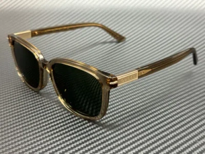 Pre-owned Gucci Gg1505sk 004 Brown Green Men's Large 55 Mm Sunglasses