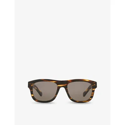 Gucci Womens Brown Gg1509s Round-frame Acetate Sunglasses