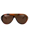 Gucci Sunglasses Men Gold In Brown