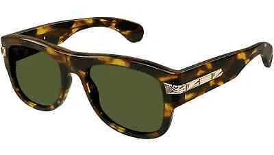 Pre-owned Gucci Gg1517s-003 Havana Green