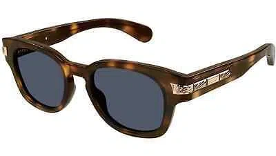 Pre-owned Gucci Gg1518s-002 Havana Blue
