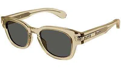 Pre-owned Gucci Gg1518s-004 Brown Grey In Gray