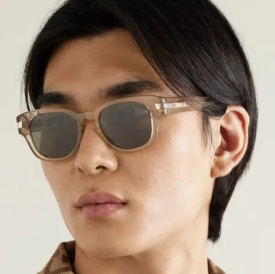Pre-owned Gucci Gg1518s-004 Brown Sunglasses In Gray