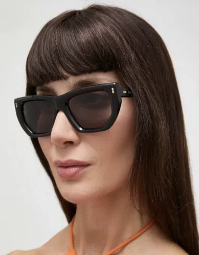 Pre-owned Gucci Gg1520s - 001 Black Sunglasses In Gray