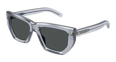 Pre-owned Gucci Gg1520s - 004 Grey Sunglasses In Gray