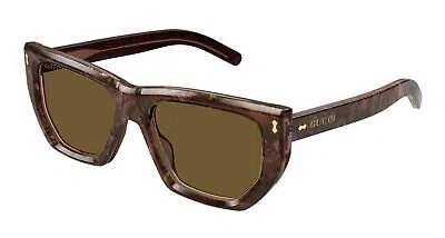 Pre-owned Gucci Gg1520s-003 Pink Sunglasses In Brown
