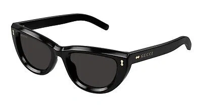 Pre-owned Gucci Gg1521s-001 Black Sunglasses In Gray
