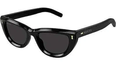 Pre-owned Gucci Gg1521s-001 Cat Eye Black