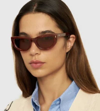 Pre-owned Gucci Gg1521s-003 Pink Sunglasses