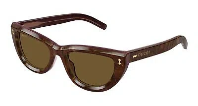 Pre-owned Gucci Gg1521s-003 Pink Sunglasses In Brown
