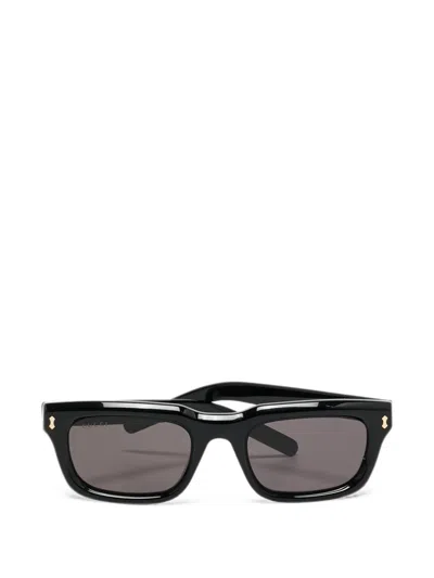 Pre-owned Gucci Gg1524s Rectangle Sunglasses In Black