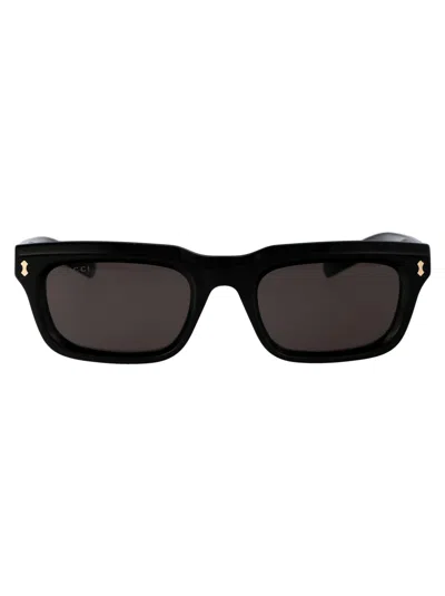 Gucci Gg1524s Sunglasses In 001 Black Black Grey
