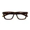 Gucci Demo Rectangular Men's Eyeglasses Gg0006oan 001 55 In 002 Havana