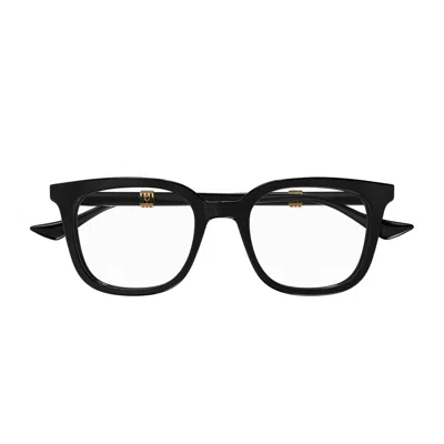 Gucci Gg1525o Linea Web 005 Black Trasparent Glasses In Marrone