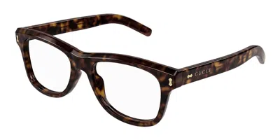 Gucci Gg1526o Men's Glasses, Tortoiseshell, Size 52 In Brown