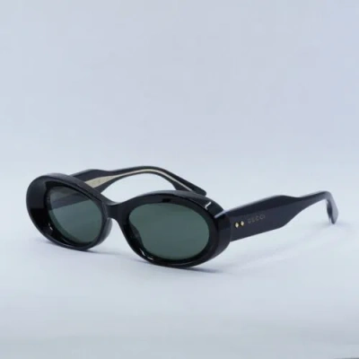Pre-owned Gucci Gg1527s 001 Black/grey 54-17-145 Sunglasses Authentic In Gray