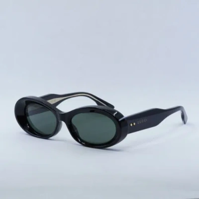 Pre-owned Gucci Gg1527s 001 Black/grey 54-17-145 Sunglasses In Gray