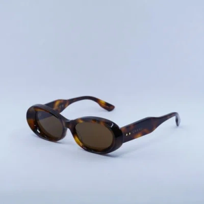 Pre-owned Gucci Gg1527s 002 Havana/brown 54-17-145 Sunglasses Authentic