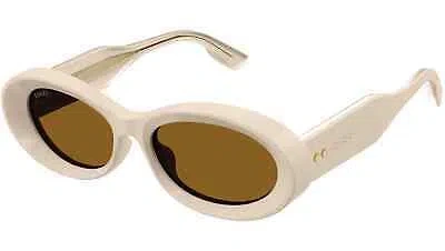 Pre-owned Gucci Gg1527s-004 Beige Brown