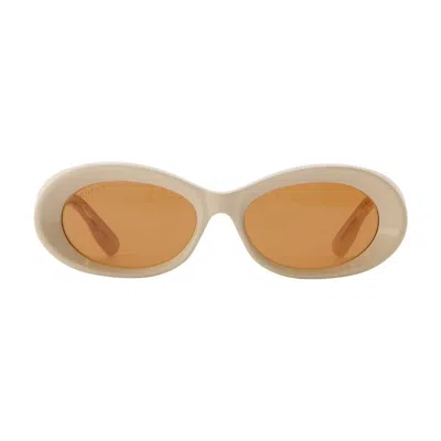 Gucci Gg1527s Sunglasses  Acetate Beige In Neutral