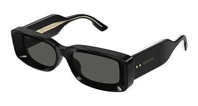 Pre-owned Gucci Gg1528s-001 Black Sunglasses In Gray