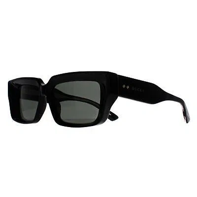 Pre-owned Gucci Gg1529s-001-54 Black Sunglasses In Gray