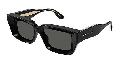 Pre-owned Gucci Gg1529s-001 Black Sunglasses In Gray