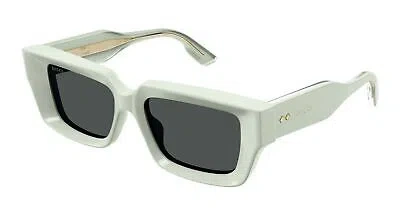 Pre-owned Gucci Gg1529s-003-54 Green Sunglasses In Gray