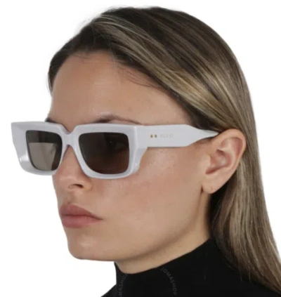 Pre-owned Gucci Gg1529s-004 Grey Sunglasses In Gray