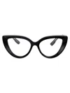 Gucci Black Black Transparent Acetate Glasses In Black