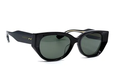 Pre-owned Gucci Gg1532sa 001 Black Grey Authentic Sunglasses 54-19 In Gray