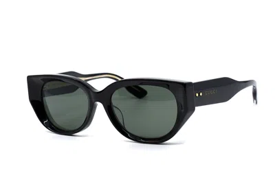 Pre-owned Gucci Gg1532sa 001 Black Grey Women's Authentic Sunglasses 54-19-145 In Gray