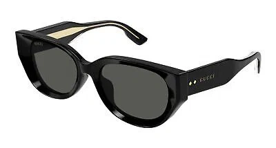 Pre-owned Gucci Gg1532sa-001 Black Sunglasses In Gray