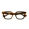 Gucci Square Frame Glasses In Marrone
