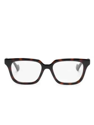 Gucci Gg1536o Square-frame Glasses In Brown