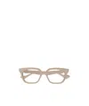 Gucci Gg1536o Square-frame Glasses In Nude
