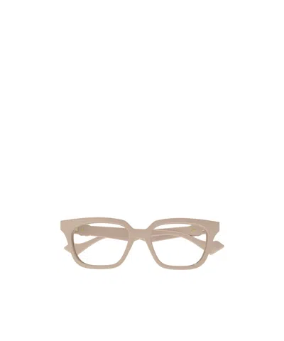 Gucci Gg1536o Square-frame Glasses In Nude